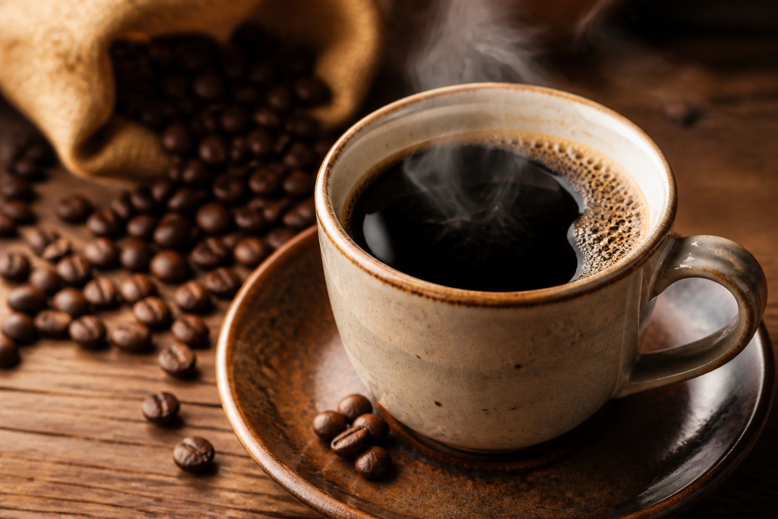コーヒーとテラスのイメージ